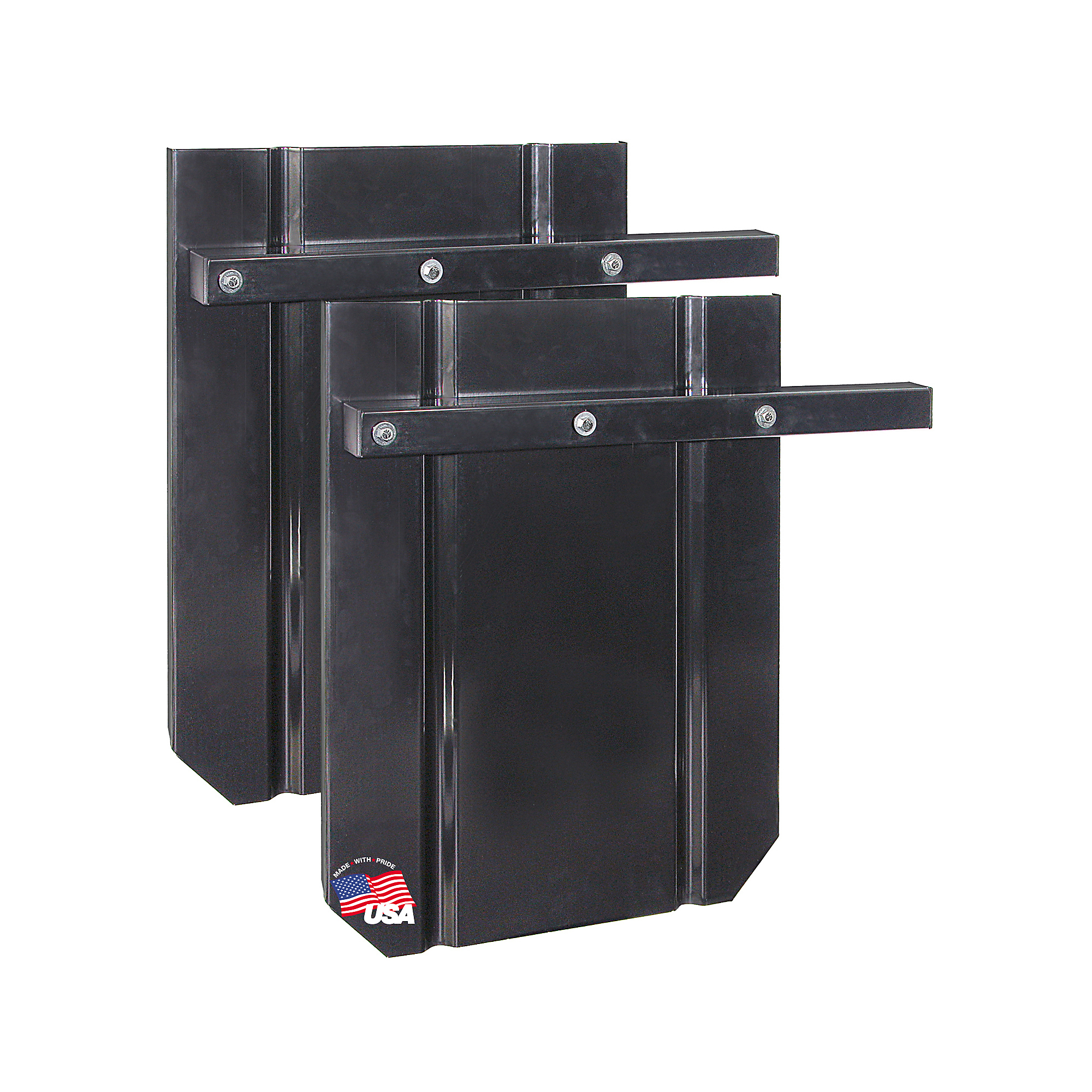 Buyers Products, Black Powder Coated Steel Splash Guards 22x28in., Material Steel, Model# SG2228